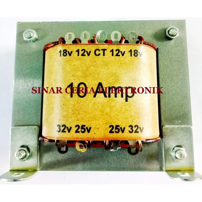 Trafo Tronic 10A seri 27 CT-32V+CT 12-18V sincer02 Diminati Banget