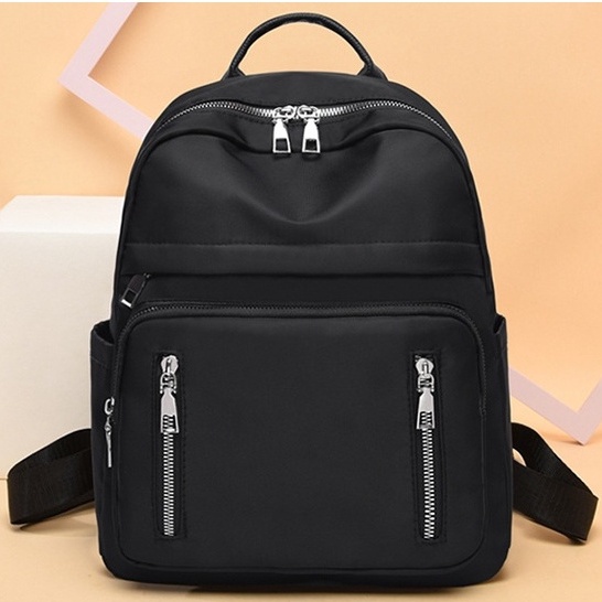 TAS RANSEL WANITA KOREA ANTI AIR PREMIUM IMPORT HITAM PINAPA TA438B5 BACKPACK SEKOLAH CEWEK GENDONG PUNGGUNG KERJA KULIAH BATAM MURAH KEKINIAN