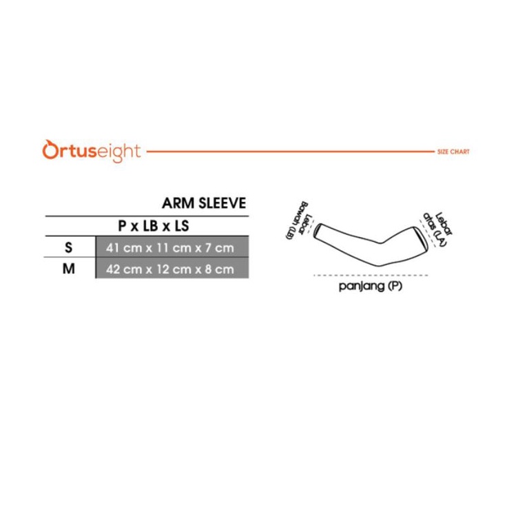 BASELAYER TANGAN / MANSET ORTUSEIGHT INSIGNIA ARM SLEEVES - BLACK