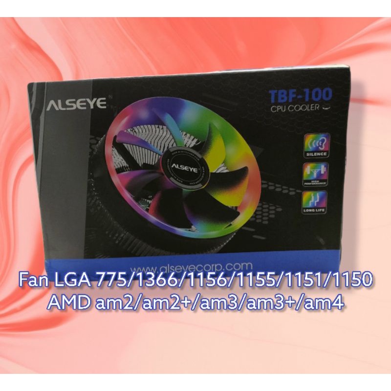 FAN LGA INTEL 775/1366/1156/1155/1151/1150 original alseye TBF-100