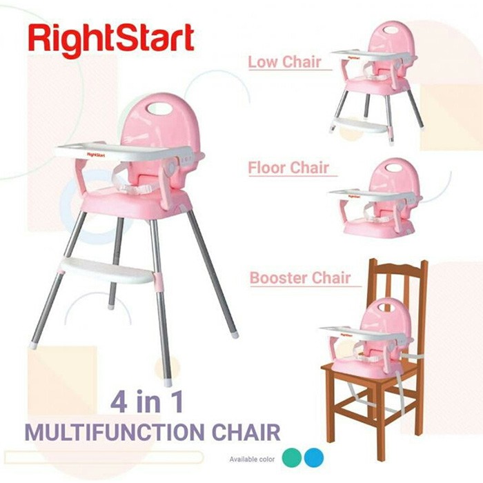 Right Start 4in1 Highchair HC2370 - Kursi Makan Bayi