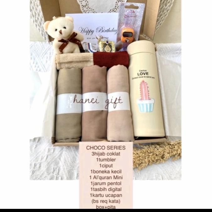 

Premium Product!!! Hijab Series Kado Hampers Gift Ulang Tahun Wisuda Birthday Graduation - Paling Diminati