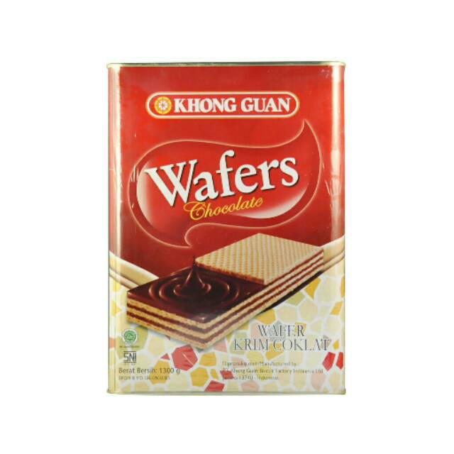 

KHONG GUAN WAFER COKLAT 1300 GRAM 1 KARTON ISI 6 TIN
