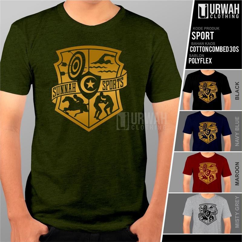 Kaos baju Dakwah Islam muslim Sunnah Sport