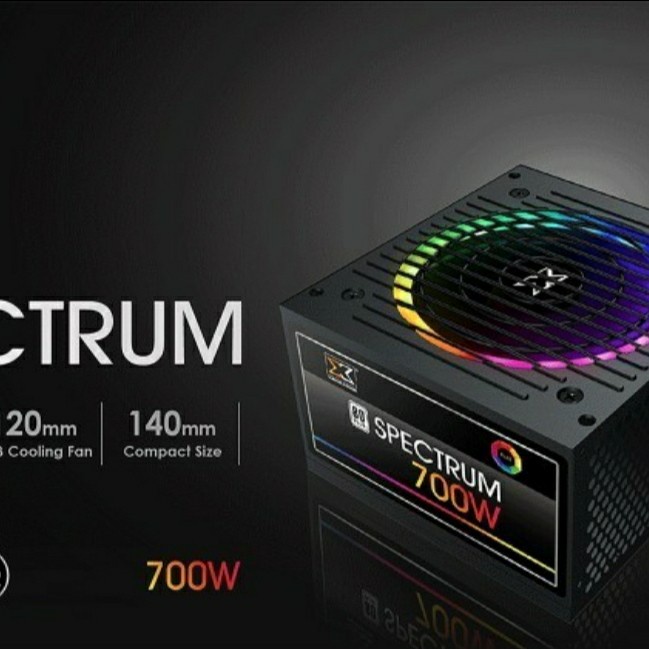 Power Supply Xigmatek Spectrum 700W 80+ (RGB) l PSU Xigmatek 700Watt
