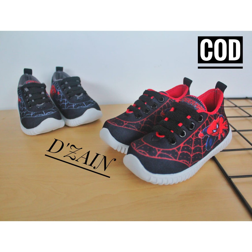 sepatu anak karakter spiderman/sepatu anak laki laki/sepatu anak murah