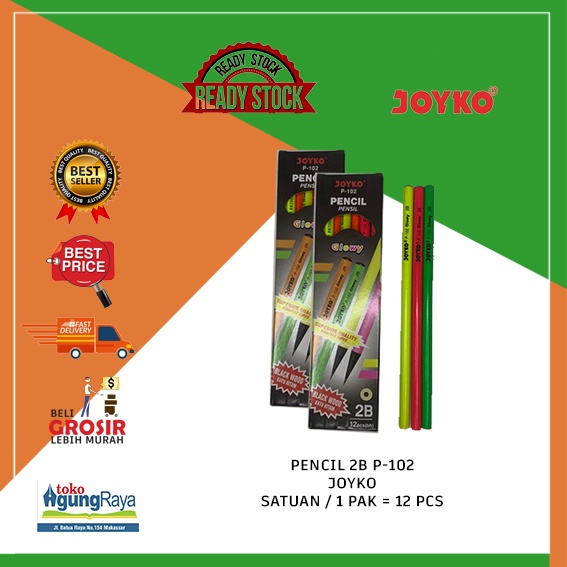

[PACK] PENSIL 2B P-102 GLOWY JOYKO