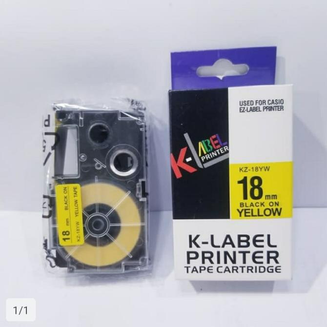 

K LABEL Printer 18mm - use Compatible Casio EZ Label Tape 18 mm