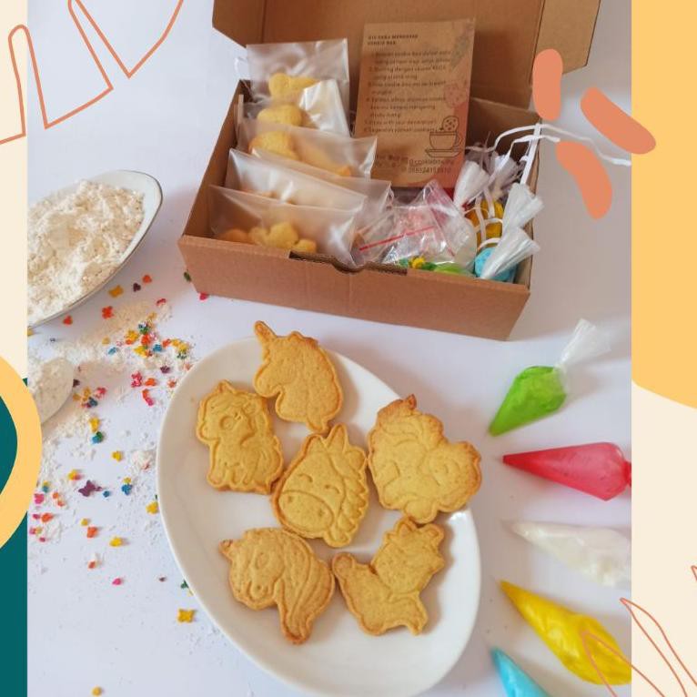 

PROMO SPESIAL cookies diy kit Unicorn |cookies box kit |cookies decoration |hampers cookies| cookies