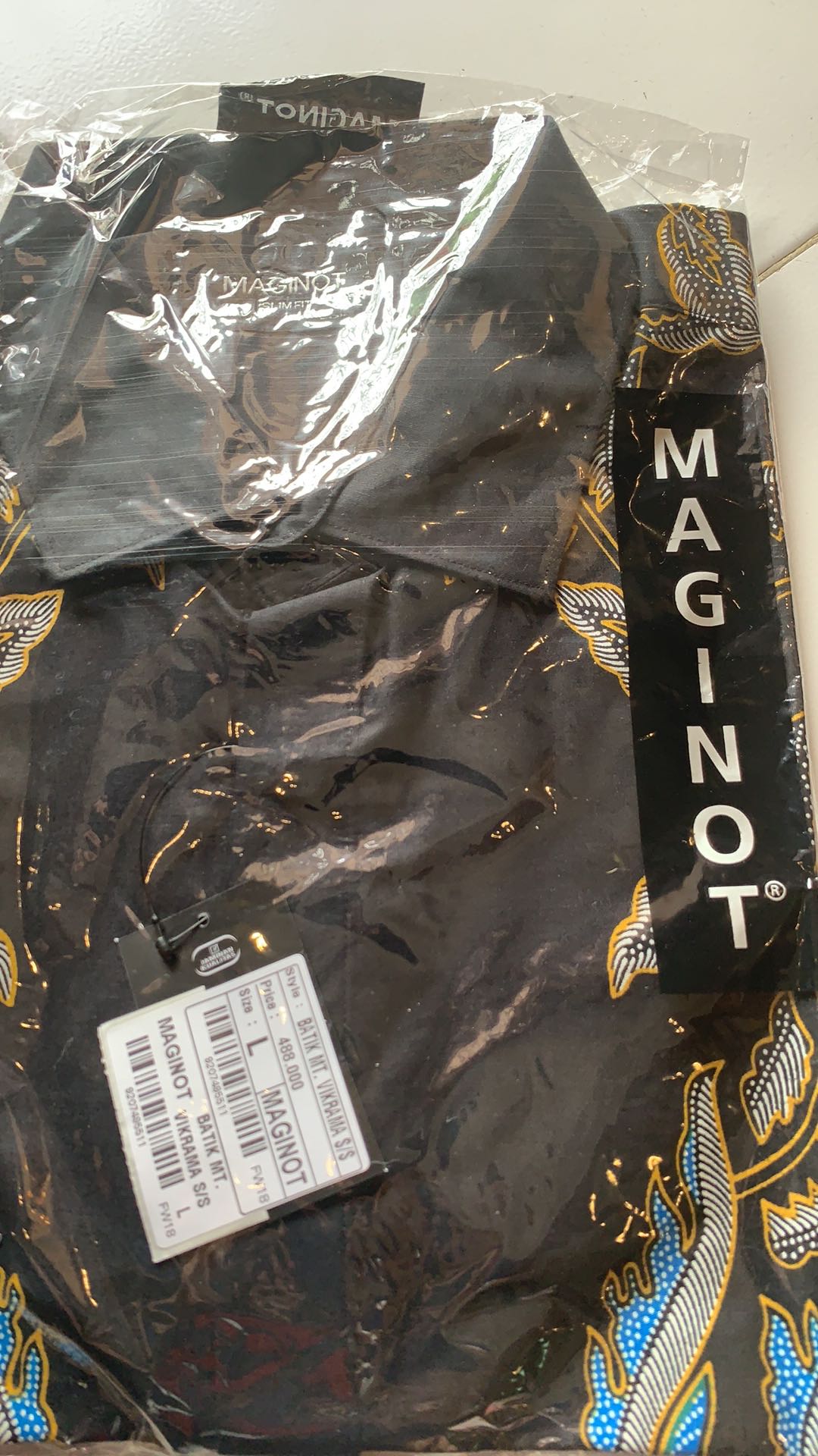 Maginot Kemeja Batik Pria Vikrama-ss Lengan Pendek