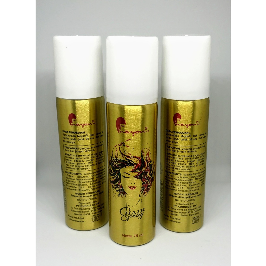 MAYON Hair Spray Rambut Sanggul - 75ml - 150ml - 250ml