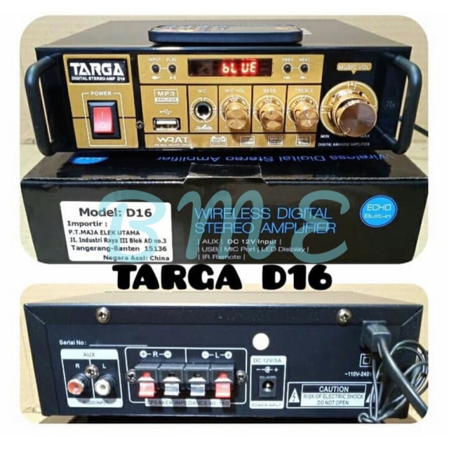 Power Amplifier Targa D16 Ampli Targa D16 ORIGINAL