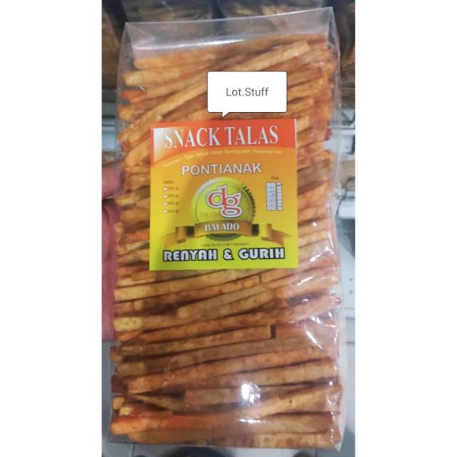 

Stick Talas/Keladi DG Snack Asli Khas Pontianak 300gr~Gurih dan Renyah