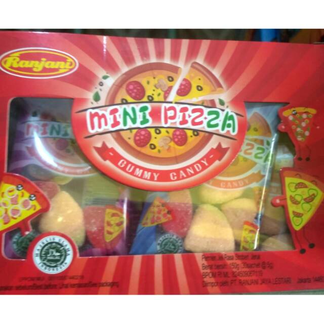 

Mini pizza gummy candy