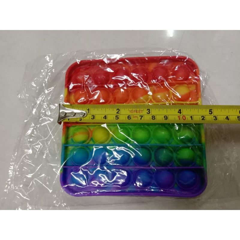 Ready Stok Pop It Murah  Pop It Rainbow 12 - 18 Cm Jumbo/Mainan Edukasi Anti Stress