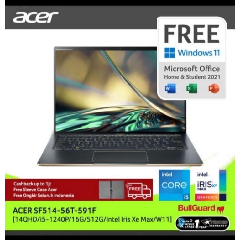 ACER Swift 5 Laptop Acer Original Garansi Satu Tahun