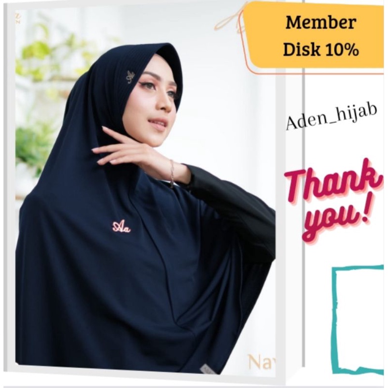 Jilbab terlaris Aden hijab bergo Azizah / kerudung