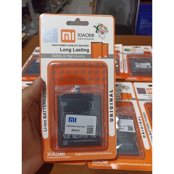 Baterai xiaomi Redmi 5A / BN 34 original Battery batrai batre