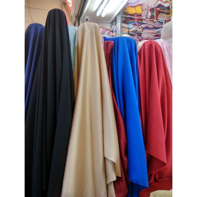 kain maxmara polos - kain furing maxmara- bahan lapisan baju wanita - kain seragam polos bridesmaid