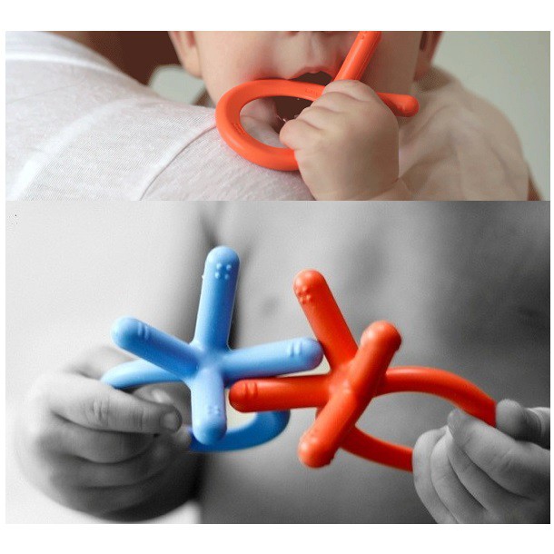 Comotomo Silicone Teether Mainan Gigi Bayi Aman BPA Free