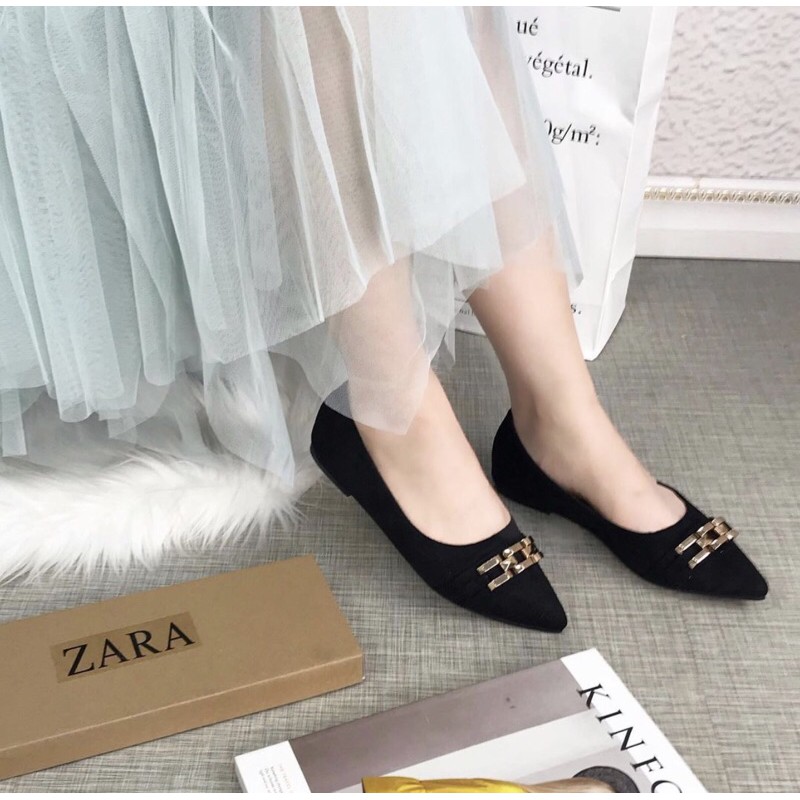 flatshoes wanita za23128 import realpict