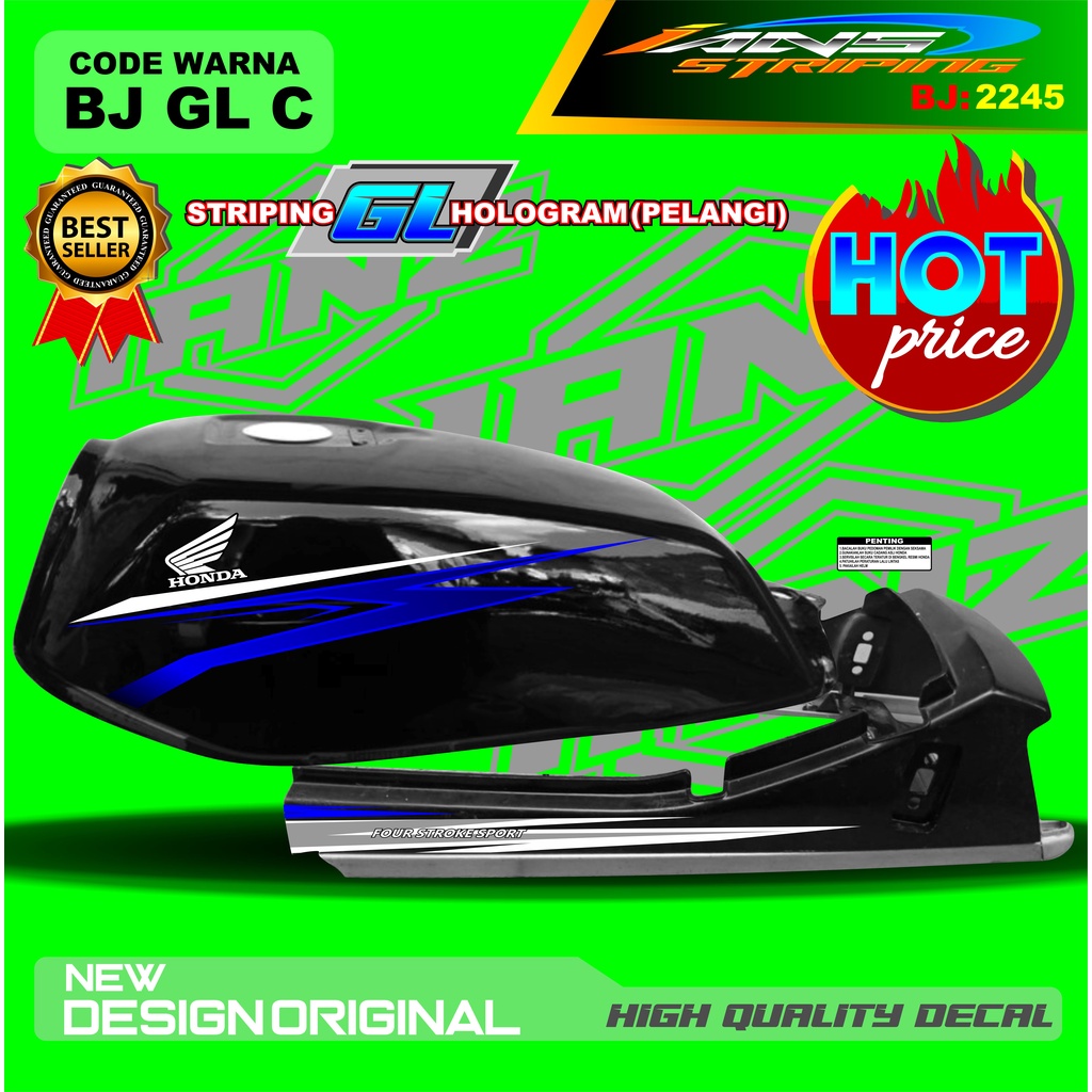 STRIPING GL PRO TERBARU / STIKER MOTOR GL TERMURAH / STRIPING MOTOR GL 100