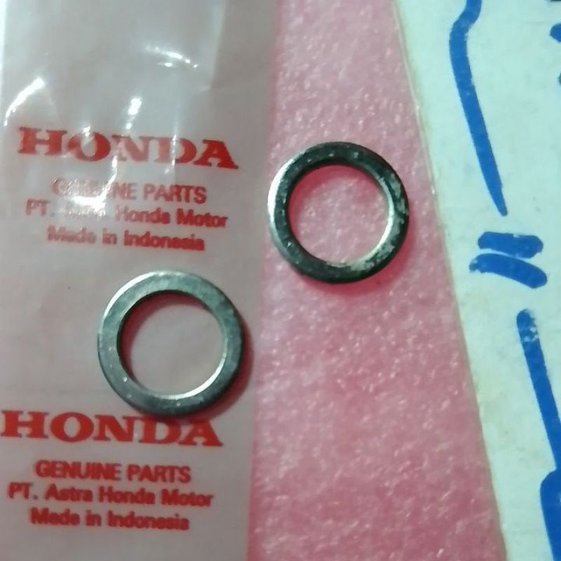 ring baut banjo selang master rem kaliper cakram honda original atas bawah 2pcs