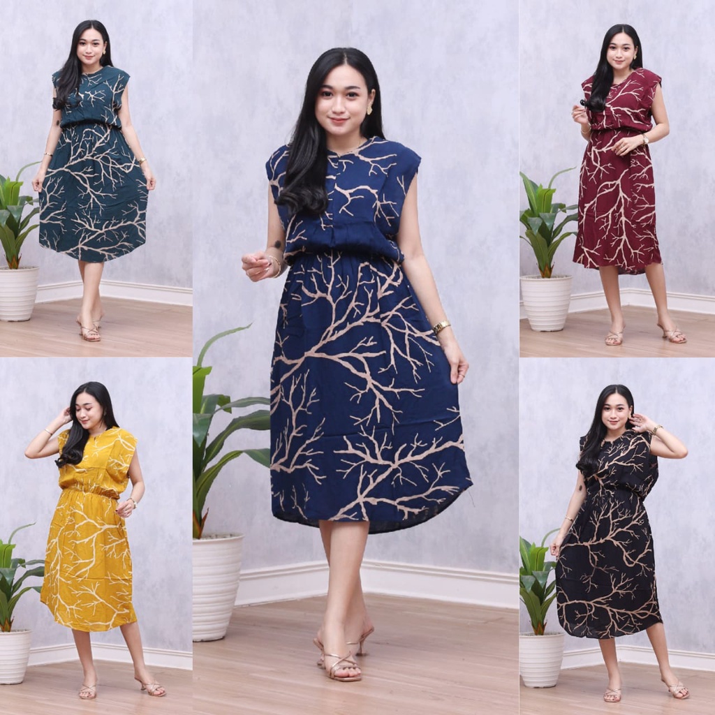 AMALAGROSIR - (COD) Daster Manohara Busui Motif / Daster Manohara Rayon Tie Dye / Daster Batik-1