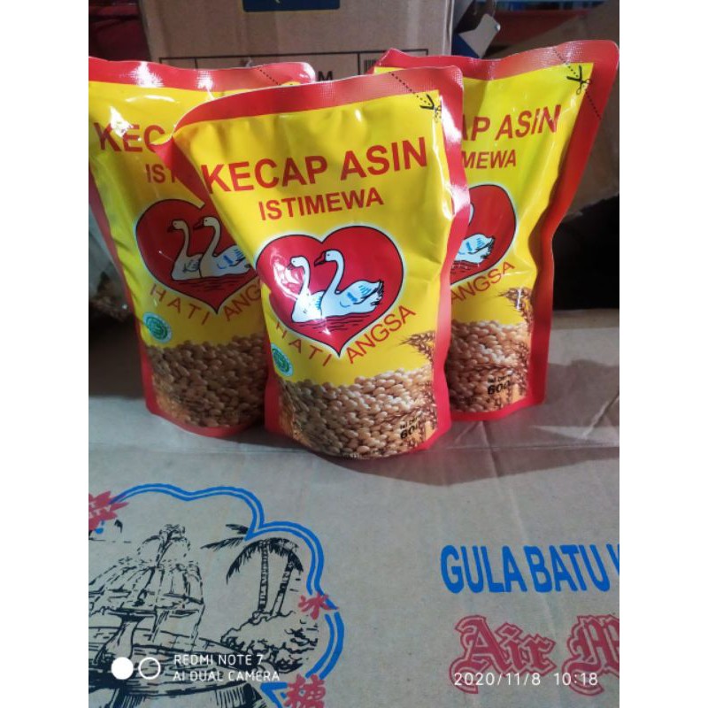 

Kecap asin reffil cap hati angsa / soy sauce / saus / saos