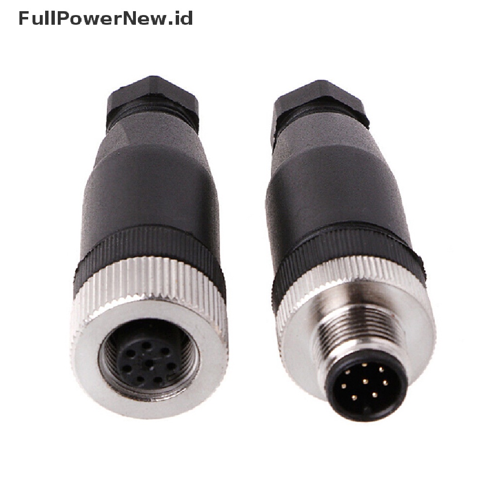 [Full] 1Pc M12 sensor connector 3/4/5 pin male/female straight/right angle plug .