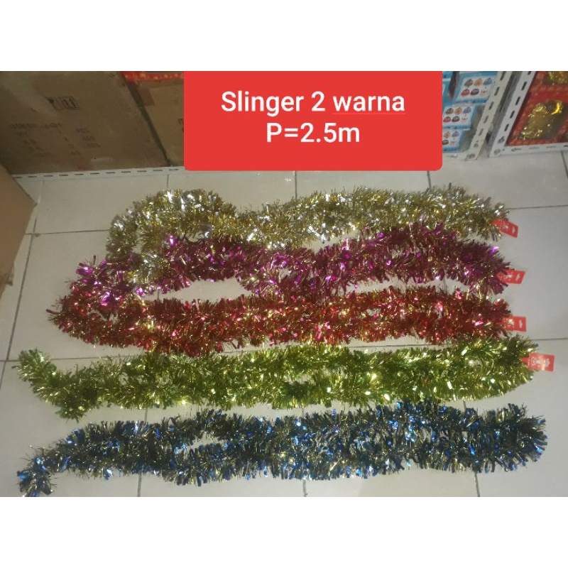 Slinger Natal / Ornamen Natal / Rumbai Rumbai Emas