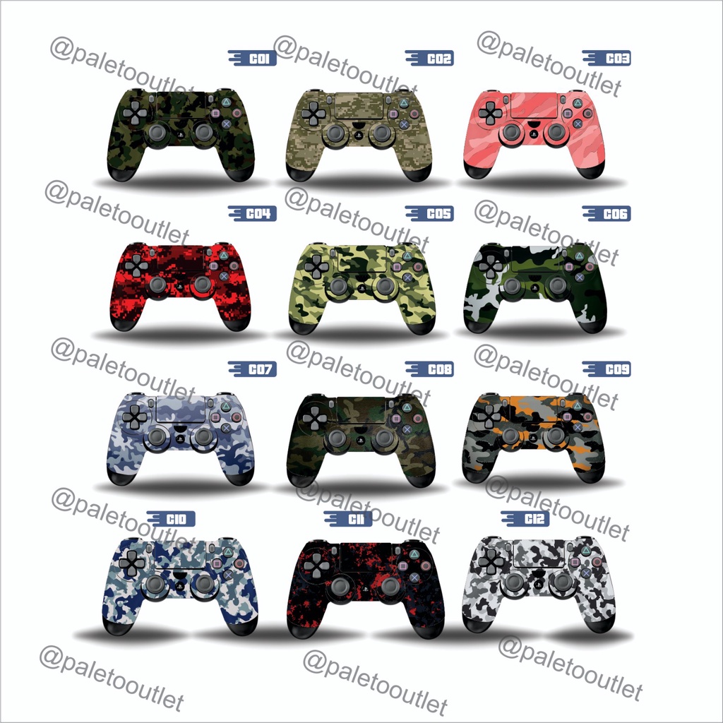 Stiker stik ps4 garskin stik ps4 motif camo