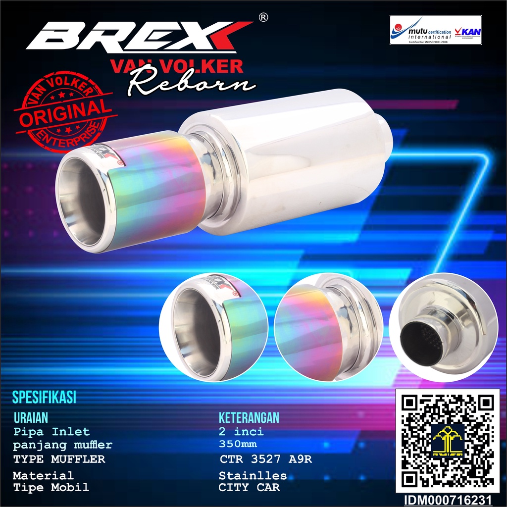 knalpot Brexx Vanvolker original type  CTR 3527 A9R