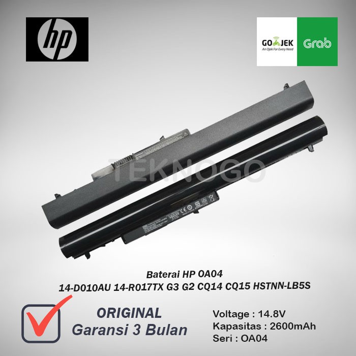 Baterai HP OA04 TPN-F112 TPN-F113 TPN-F114 TPN=F15 TPN-C113 TPN-C114 240 245 255 G2 G3 250 Original