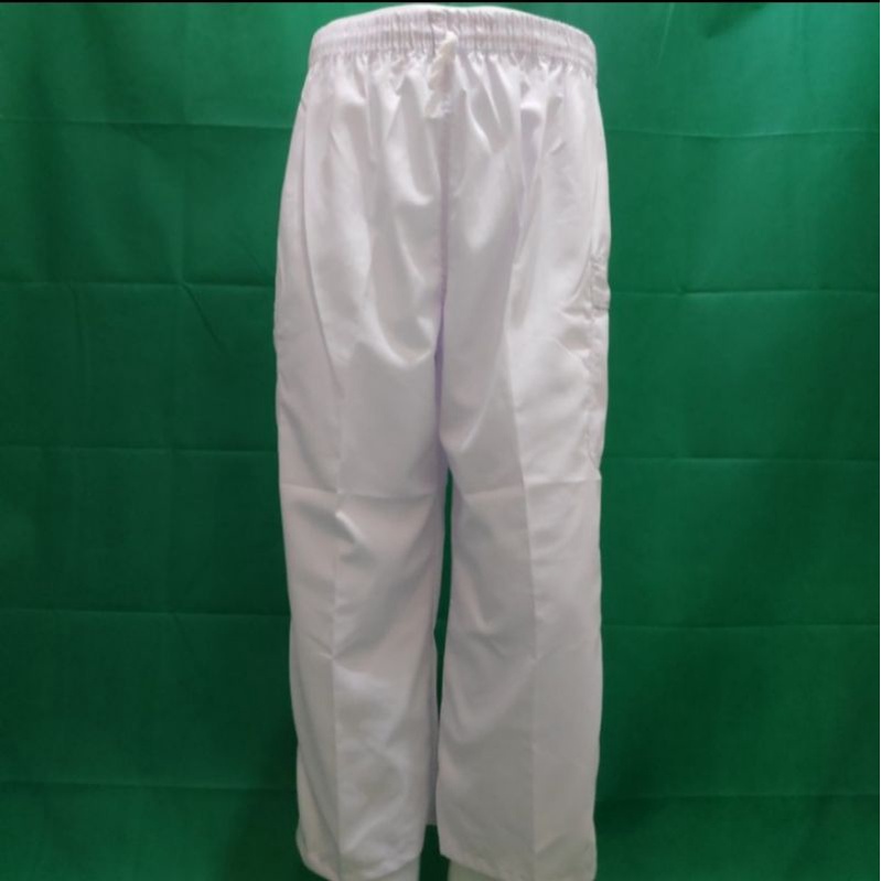 Celana Komprang Putih Sirwal Pria Pangsi Dewasa Cingkrang M - XXL Sholat Silat