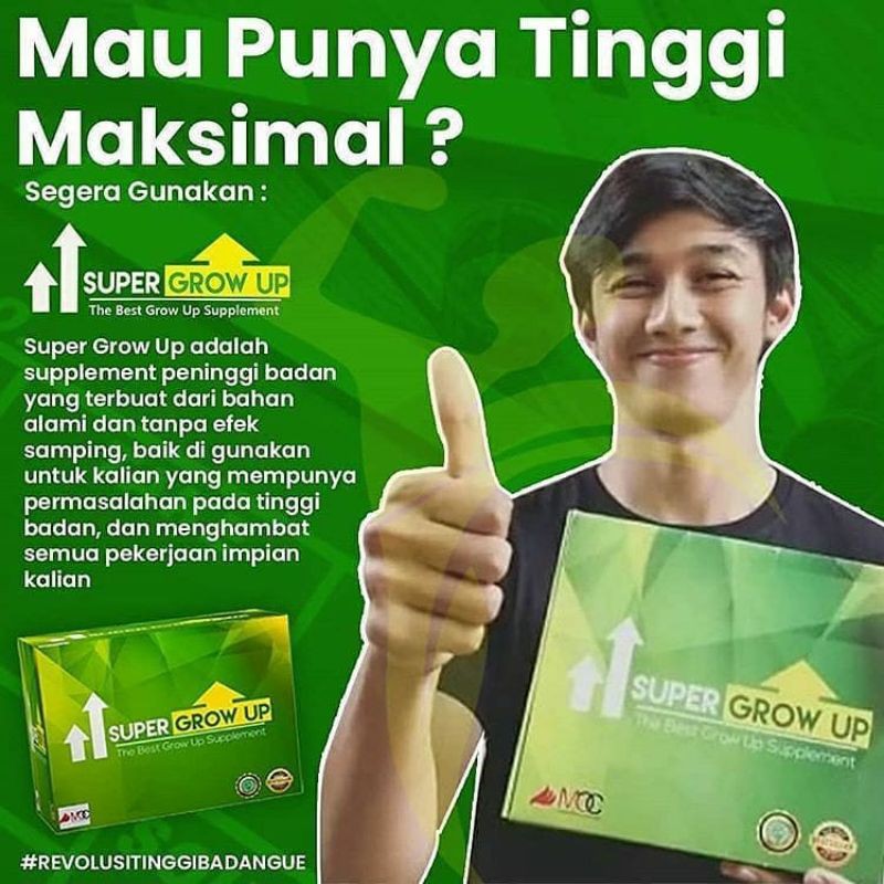 

super growup original susu, PENINGGI BADAN ORI