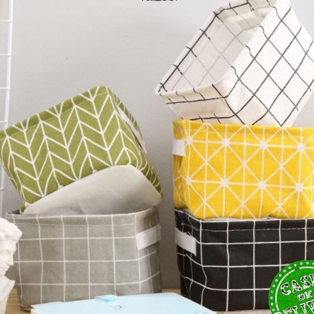 Desktop Storage Box Keranjang Penyimpanan Serbaguna / Tempat