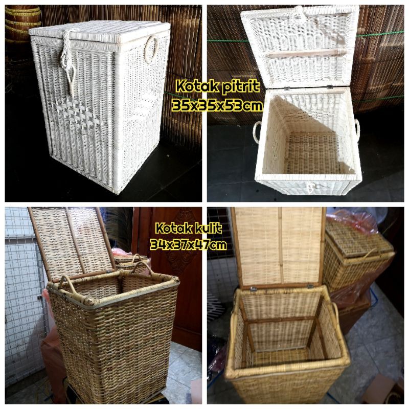 Jual Keranjang laundry bed cover geraisurya basket ROTAN Shopee Indonesia