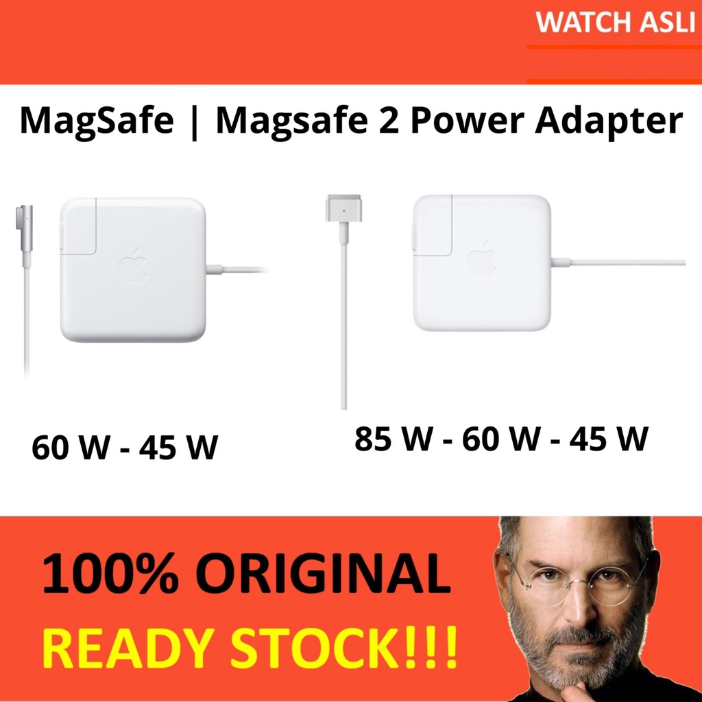 New RESMI Magsafee 1 &amp; 2 45W 60W 85W Power Adapter Charger MacBook Pro Air Original iBox