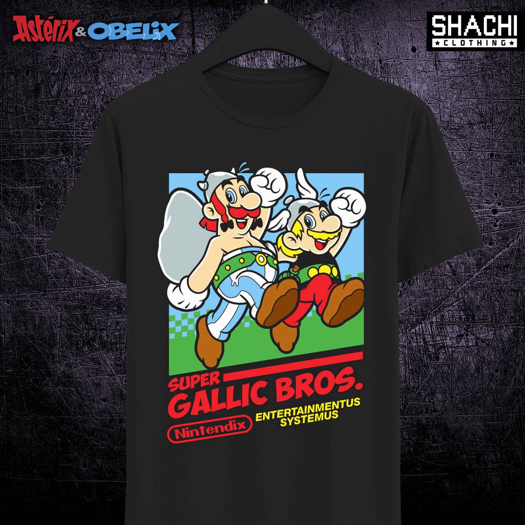 T Shirt Kaos Komik Jadul ASTERIX & OBELIX 06 - Premium Black NSA