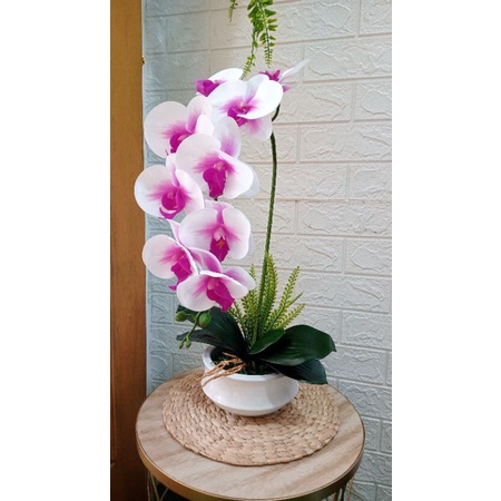 Anggrek latex vas keramik