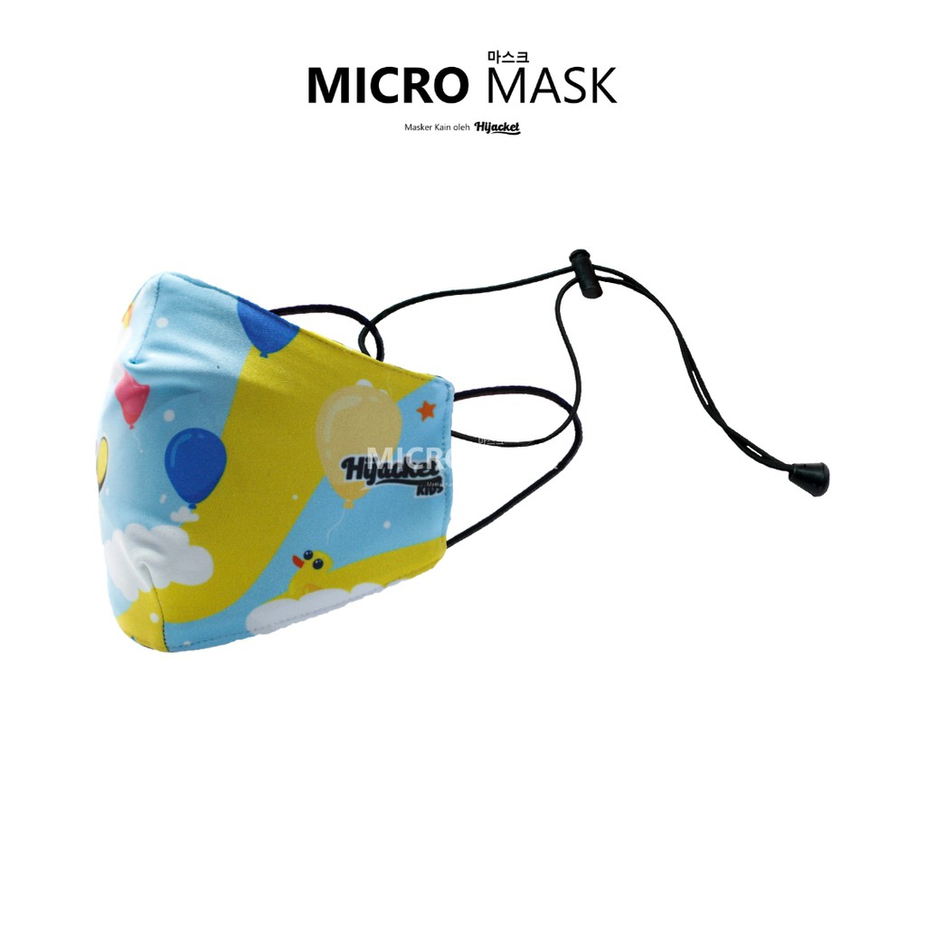 Masker Kain Anak Karakter Micro Mask Kids Hijacket / Masker Earloop / Masker Headloop-ALWAYS SABAR 03