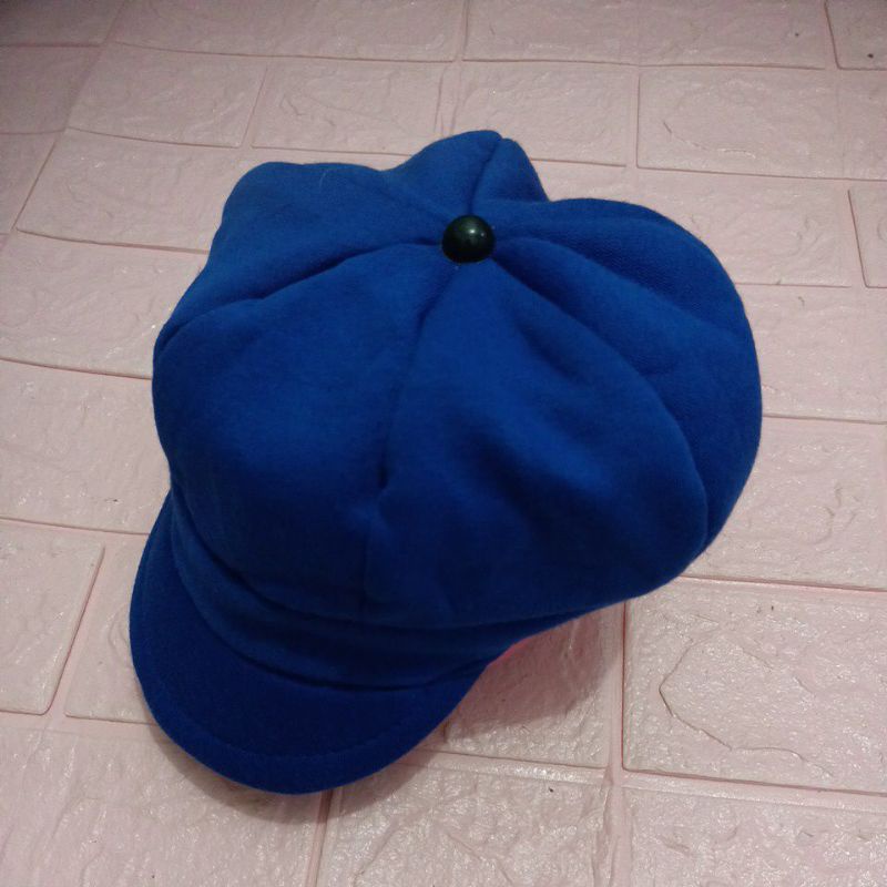 LYSASHOP - Topi Anak bayi Apolo Fashion Cewek Cowok Cantik-Biru