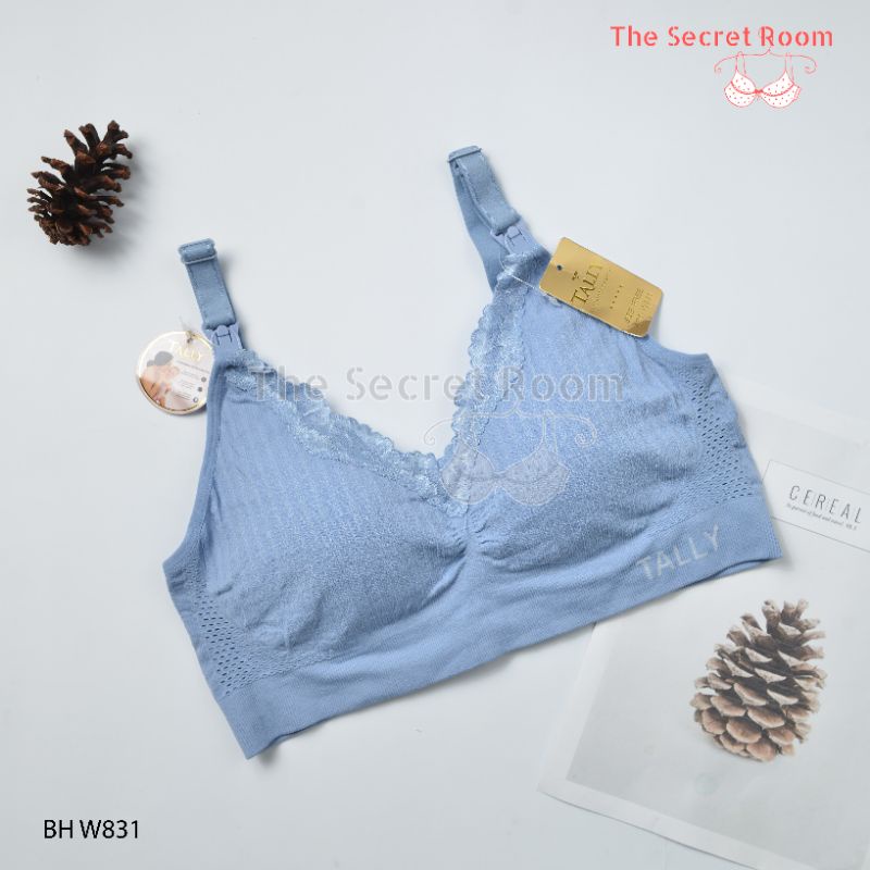 TALLY BH BRA MENYUSUI W831 I FREE SIZE I ADA BUSA TIPIS I CUP B-C | TANPA KAWAT I BAHAN RAJUT HALUS