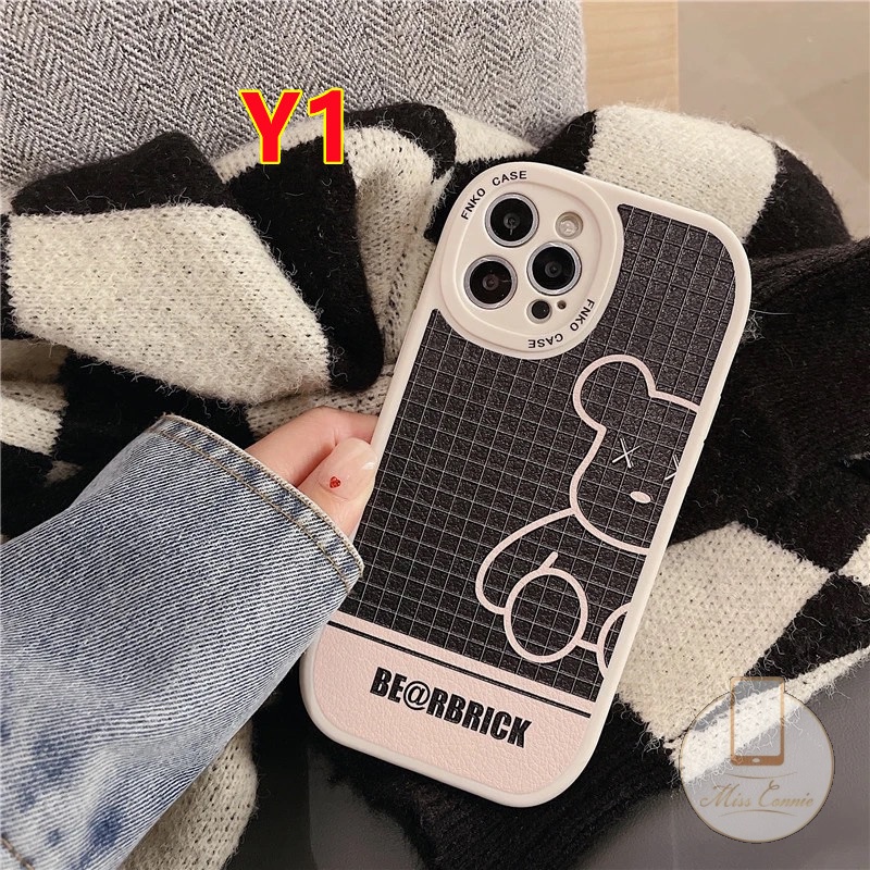 Soft Case Untuk Samsung A13 A04 A04s A73 A04E A32 A50s A12 A03 A14 A33 A50 A30s A53 A03s A23 A22 A10s A52 A21s A72 A51 A52s A20s A31 A20 A11 A71 Checkerboard Violent Bear Soft Case