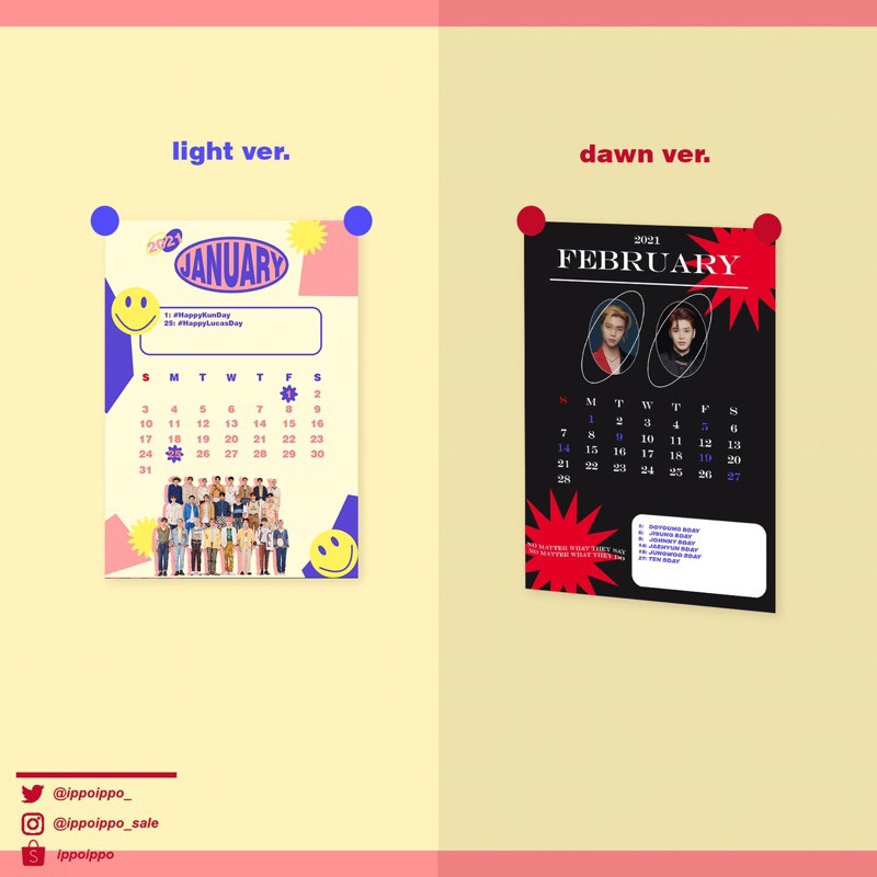 NCT 2021 Calendar Season Greeting