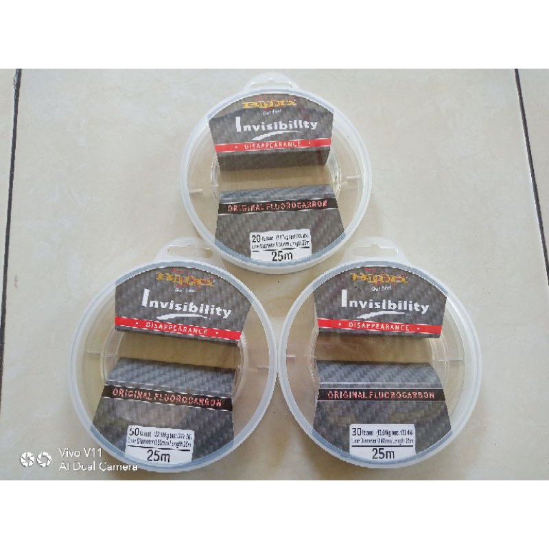 SENAR BLOOD ORIGINAL FLUROCARBON INVISIBILITY senar leader flurocarbon 100% senar leader kuat