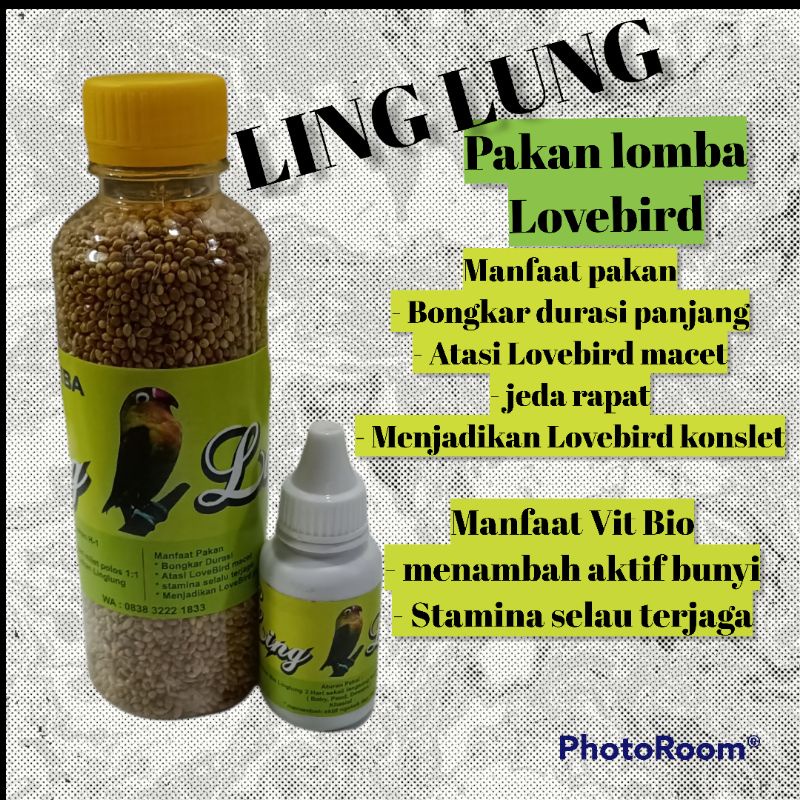 Pakan Linglung & bio Linglung_pakan & vit Lovebird lomba_pakan konslet