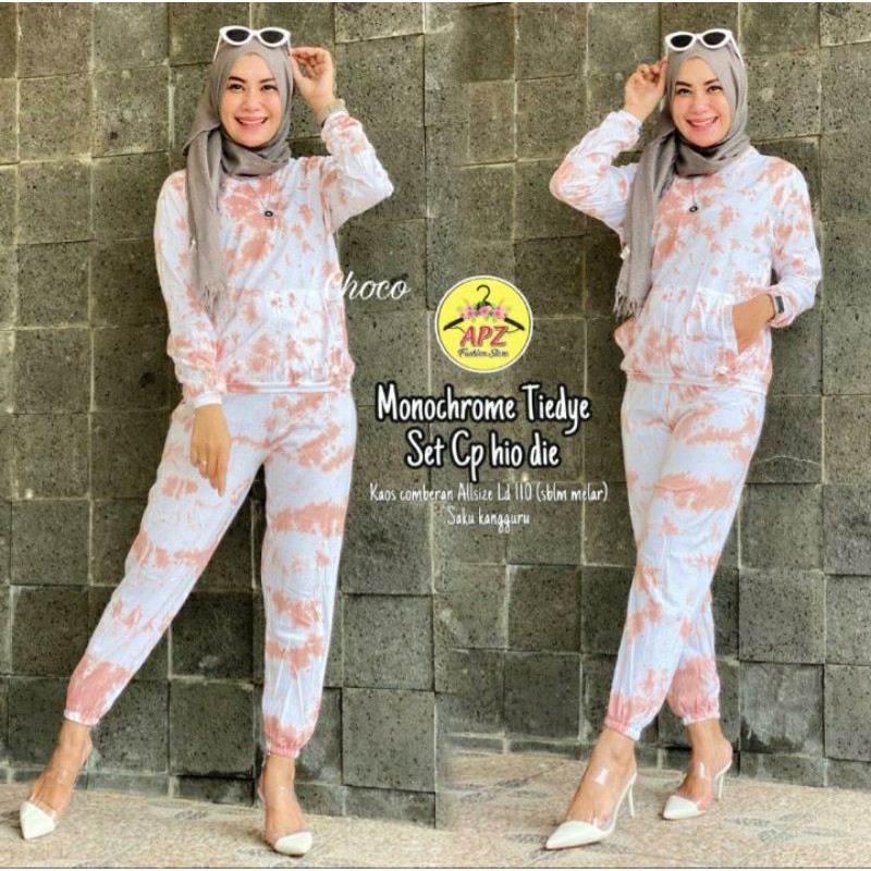MONOCHROME TIEDYE SET CP HOODIE
