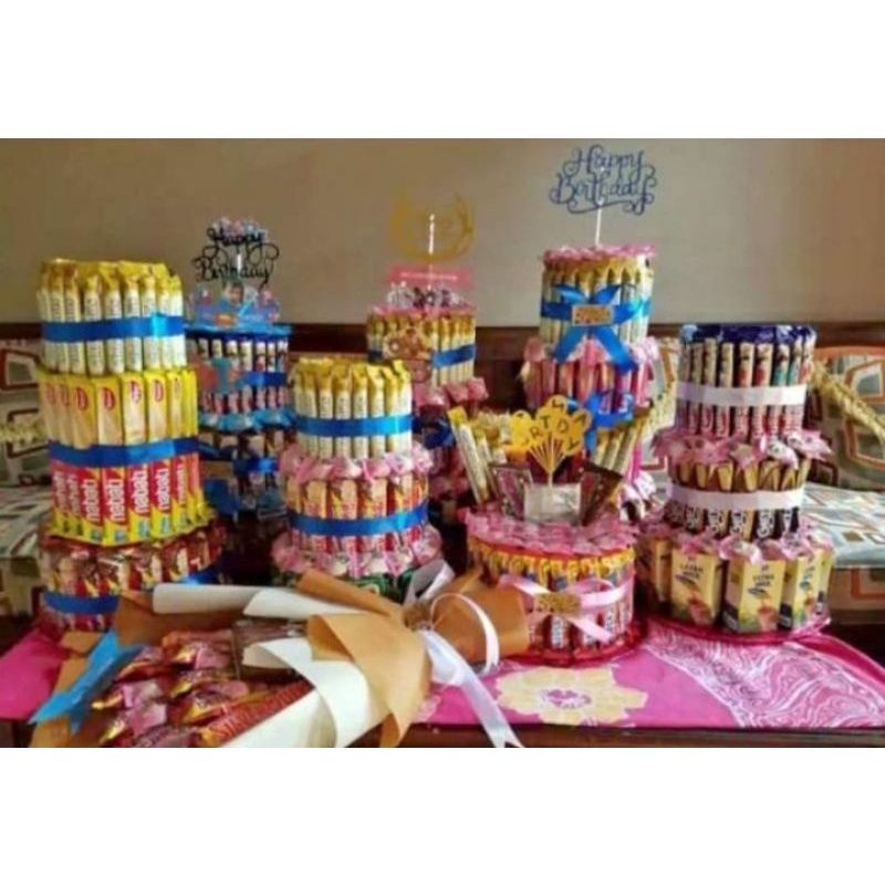 

kue Snack tower box tingkat 3